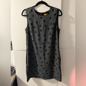 Joe Fresh cat print shift dress